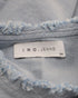 Women's Iro Jean Florie Frayed Sleeves Top in Light Blue Denim