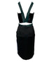 Women's Peter Pilotto Color Block Fur Skirt with Lace Detail in Multicolor Leather