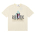 Rhude T-shirts Coconut Sunset Sailing Printing Cotton Casual Loose Short Sleeve Men and Women