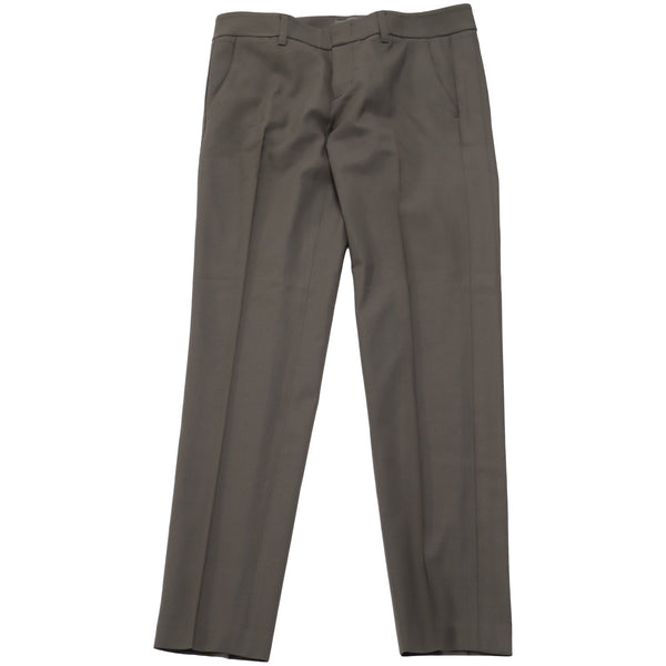 Women's Vince Straight Cut Trousers in Brown Wool
