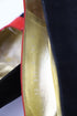 Women's Escada 80s Color Block Court Heels in Multicolor Suede