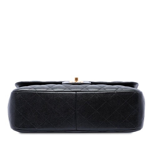Classic Double Flap Bag Quilted Caviar Jumbo