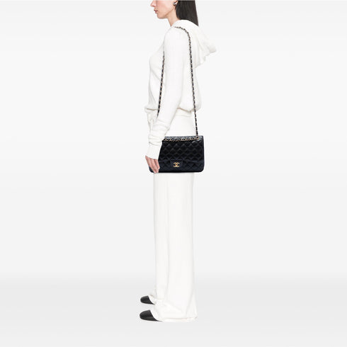 Classic Double Flap Bag Quilted Caviar Jumbo