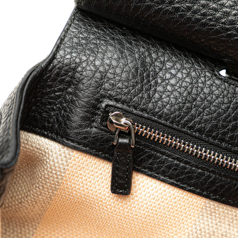 Bamboo Daily Top Handle Bag Leather Medium