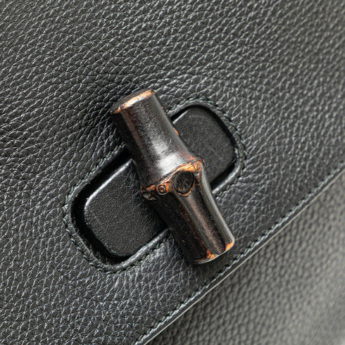 Bamboo Daily Top Handle Bag Leather Medium