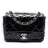 Square Classic Single Flap Bag Quilted Patent Mini