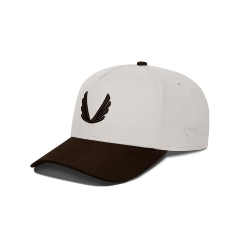New Era® 9Forty® A-Frame Hat - Stone/Dark Earth Two Tone