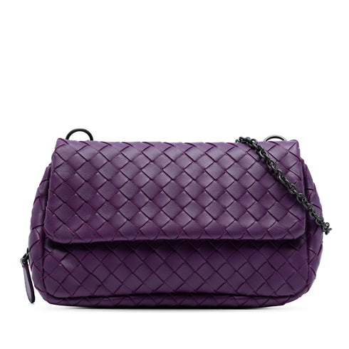 Expandable Chain Crossbody Bag Intrecciato Nappa Small