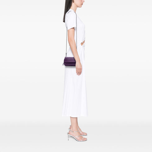 Expandable Chain Crossbody Bag Intrecciato Nappa Small