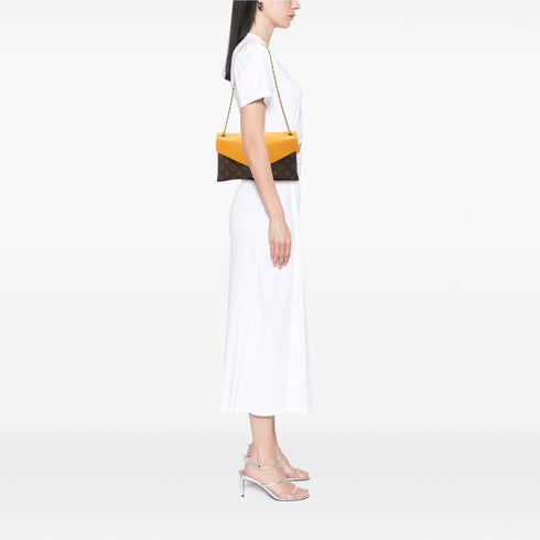 Pallas Chain Shoulder Bag Monogram Canvas and Calfskin