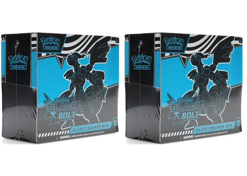 2025 Pokémon Scarlet & Violet Black Bolt Elite Trainer Box 2x Lot