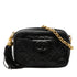 Vintage Front Pocket Camera Bag Quilted Leather Small