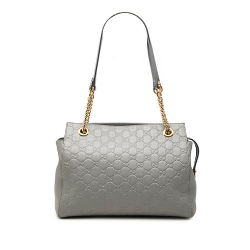 Soft Signature Shoulder Bag Guccissima Leather Medium