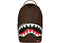 Sprayground Sharks In Paris Wtf Bubble Check Backpack Brown