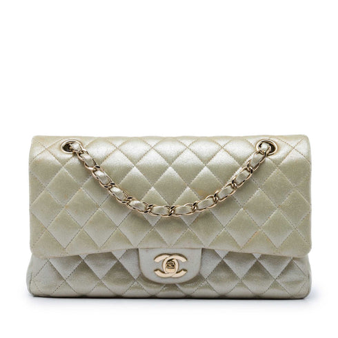 Classic Double Flap Bag Quilted Iridescent Calfskin Medium
