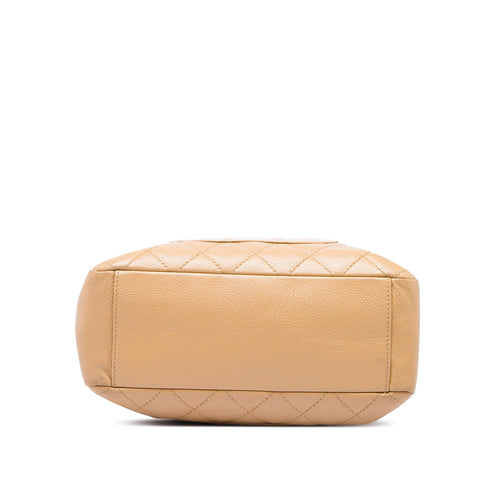 Petite Shopping Tote Quilted Caviar