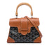 Saigon Top Handle Bag Coated Canvas with Leather Mini