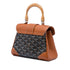 Saigon Top Handle Bag Coated Canvas with Leather Mini