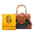 Saigon Top Handle Bag Coated Canvas with Leather Mini