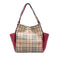 Canterbury Panels Tote Haymarket Coated Canvas and Leather Small