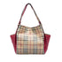 Canterbury Panels Tote Haymarket Coated Canvas and Leather Small