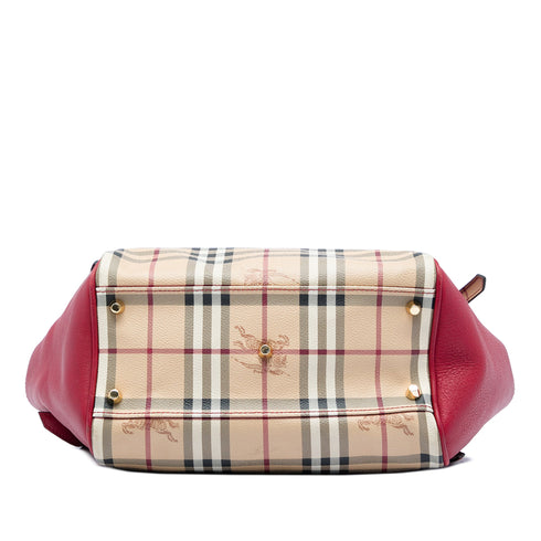 Canterbury Panels Tote Haymarket Coated Canvas and Leather Small