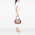 Canterbury Panels Tote Haymarket Coated Canvas and Leather Small