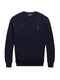 RALPH LAUREN Slim Fit Cotton V-Neck Jumper Hunter Navy