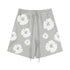 Denim Tears Outfit:T-shirt/Shorts (Separate Purchase Options) Puff Print Short Sleeve T-shirt Loose Couple Shorts Suit