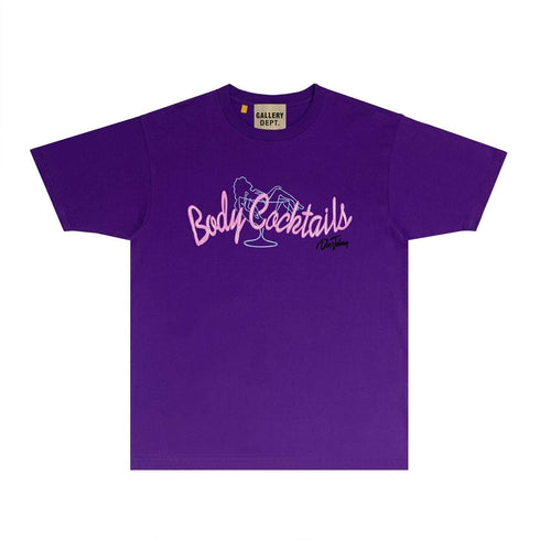 Gallery Dept T Shirt Retro Printed Loose Short-Sleeved Shirt