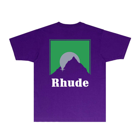 Rhude T-shirts Printed Trendy Pure Cotton