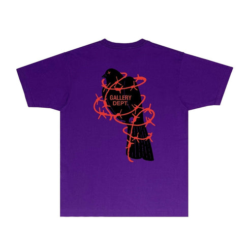 Gallery Dept T Shirt Retro Printed Loose Short-Sleeved Shirt