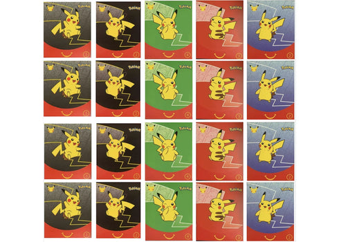 2021 Pokémon TCG McDonald's Happy Meal 25th Anniversary 20x Envelope Lot (Assorted) (English)