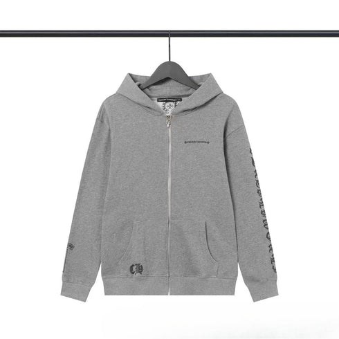 Chrome Heart Hoodie Chrome Heart Sanskrit embroidered hooded sweater sweater