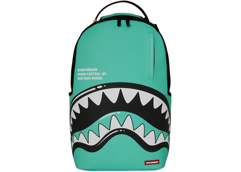 Sprayground Shark Central Bubble Shark Backpack Teal