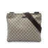 Zip Top Messenger Bag GG Coated Canvas Large