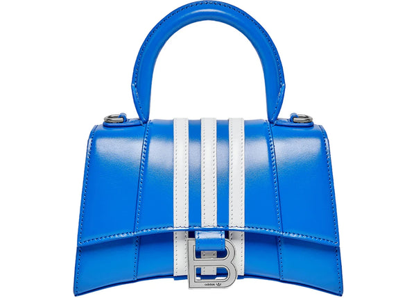 Balenciaga x adidas Hourglass XS Box Handbag Blue