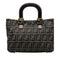 Vintage FF Handle Tote Zucca Canvas Small