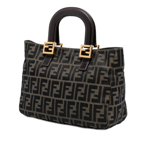 Vintage FF Handle Tote Zucca Canvas Small