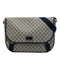 Double Buckle Messenger Bag GG Coated Canvas Large