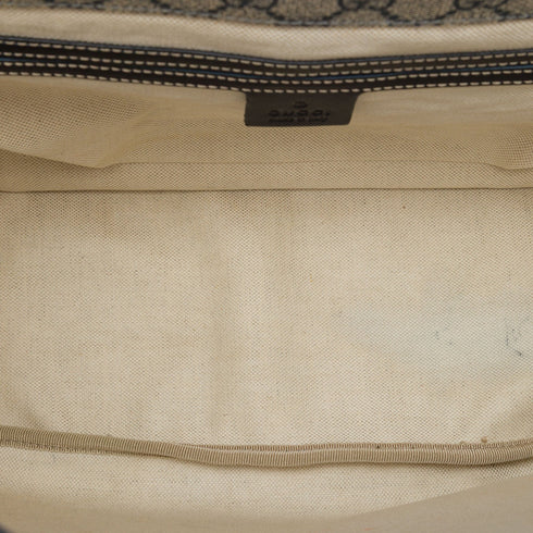 Double Buckle Messenger Bag GG Coated Canvas Large