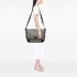 Double Buckle Messenger Bag GG Coated Canvas Large
