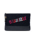 Gabrielle Logo Hobo Tweed and Calfskin Small