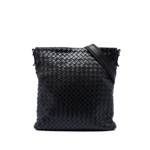 Flat Messenger Bag Intrecciato Nappa Medium