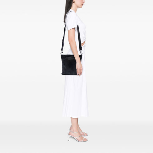 Flat Messenger Bag Intrecciato Nappa Medium