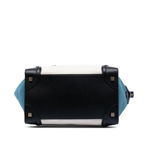 Luggage Bag Canvas and Leather Mini