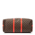 Keepall Bandouliere Bag Monogram Canvas with Coquelicot Leather Trim 50