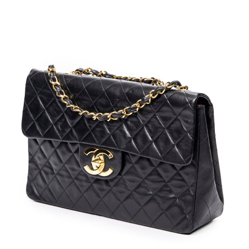 Vintage Classic Single Flap Bag Quilted Lambskin Maxi