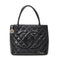 Medallion Tote Quilted Caviar