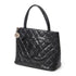 Medallion Tote Quilted Caviar